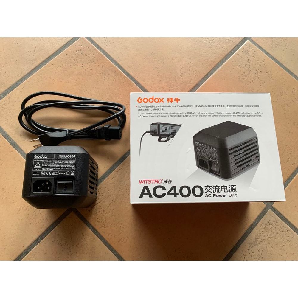 Godox AC400 AC Adapter Power Unit for Witstro AD400Pro AD400 Pro II Strobe Light 400w