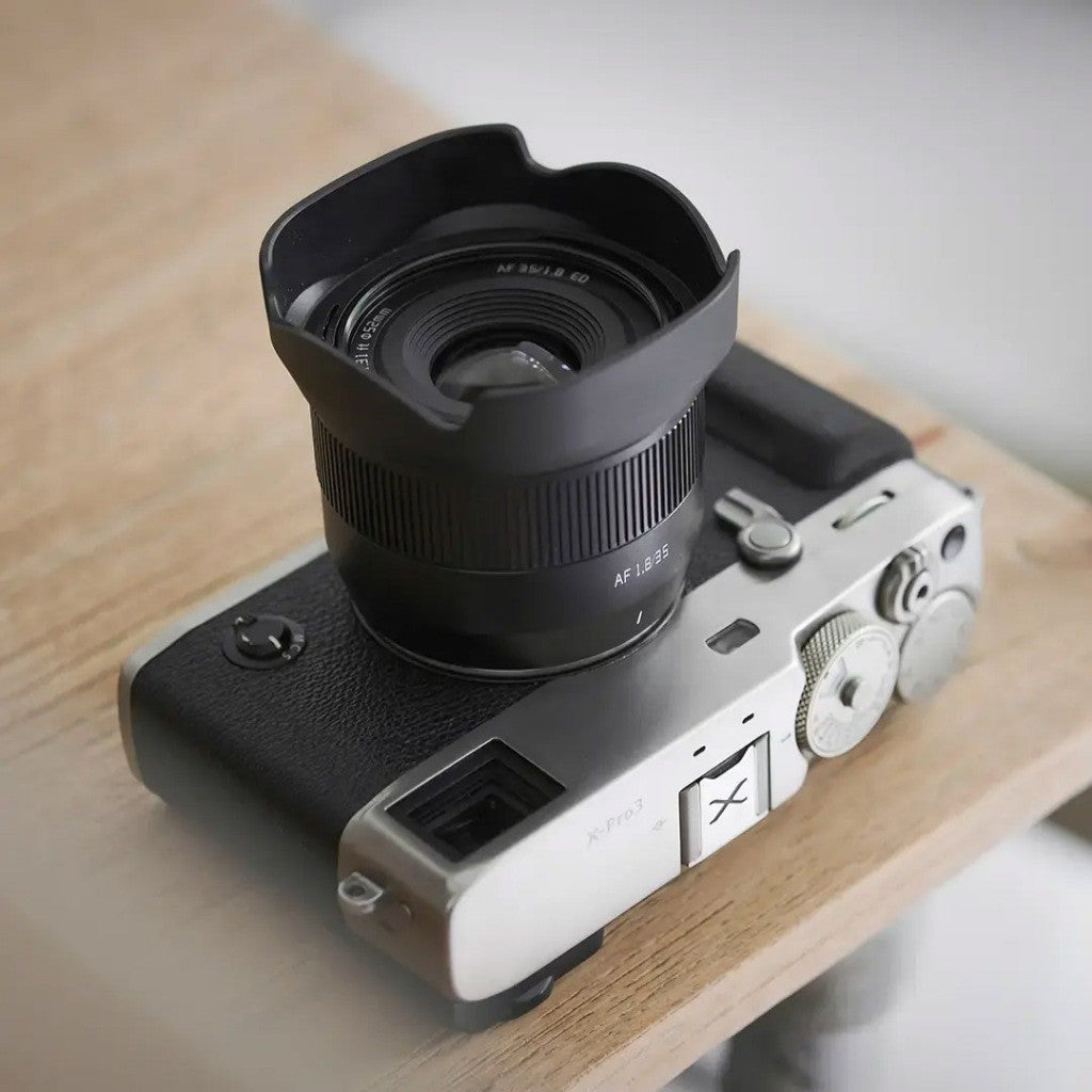 TTArtisan AF APS-C 35mm f1.8 Mark II Camera Lens for X E and Z Mount Black and Silver Color