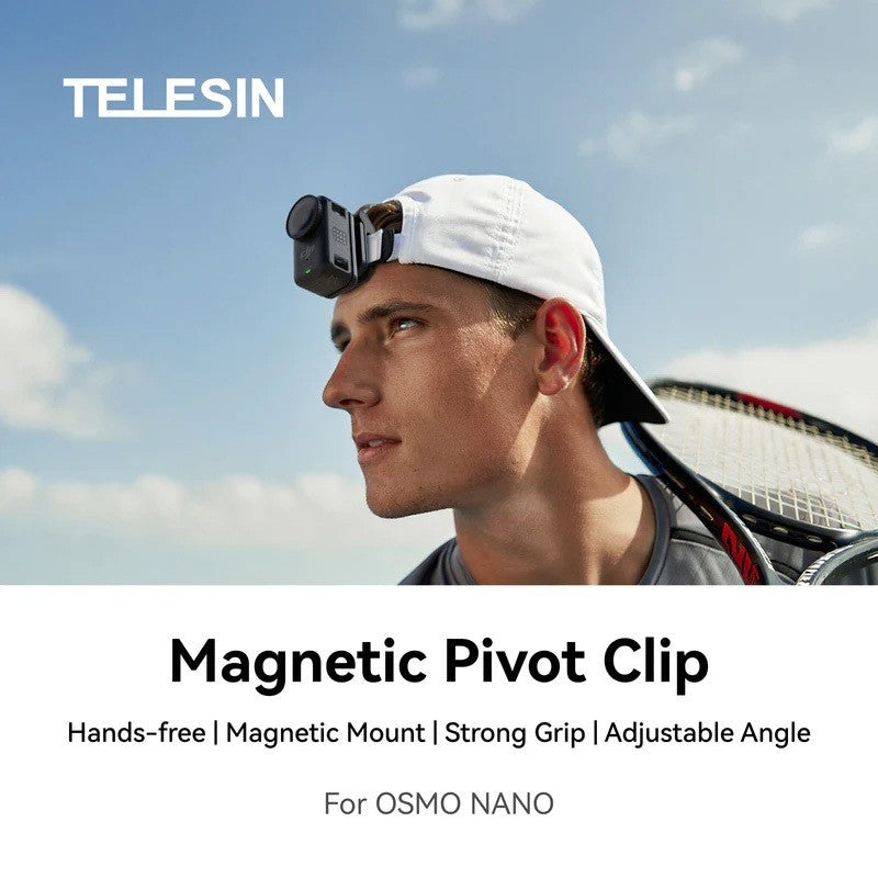 Telesin S3-HMH-05-TDJ Magnetic Brim Clip for DJI OSMO NANO Magnetic Mount