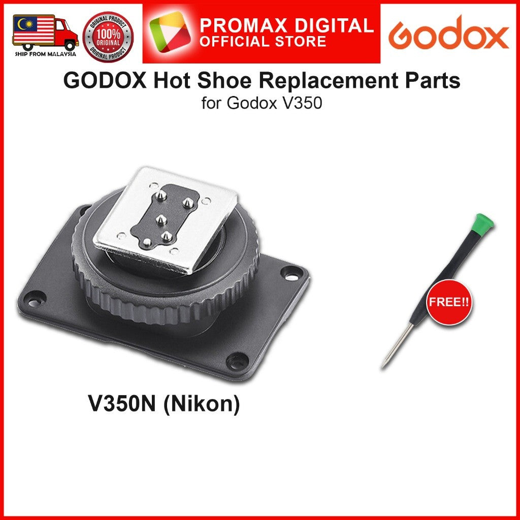 Godox Hot Shoe Replacement Parts for V350 Canon Fujifilm Nikon Sony Olympus