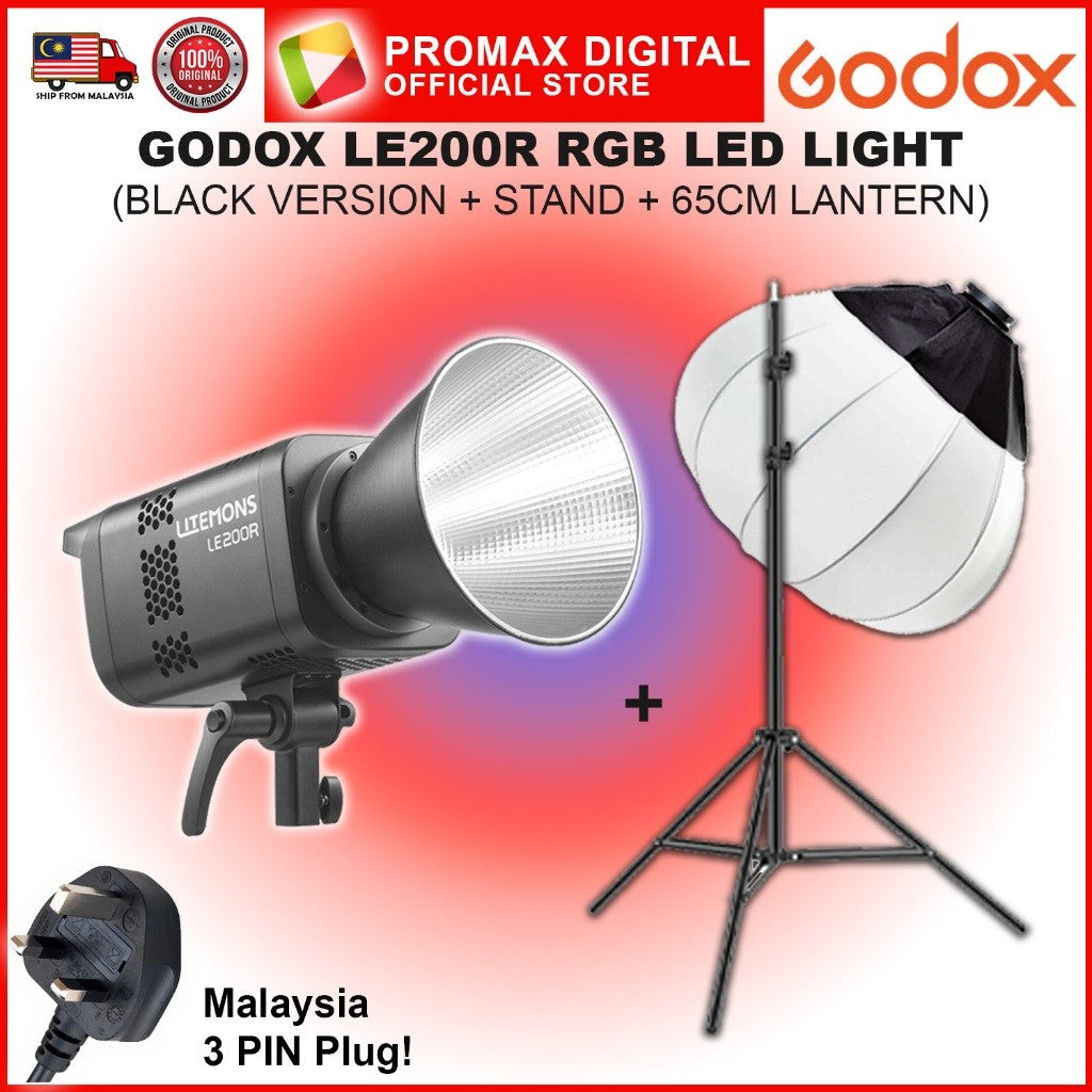 Godox LE200R LE300R LE600R RGB FULL COLOR LED STUDIO LIGHT PHOTO VIDEO PRODUCTION VALUE PACK