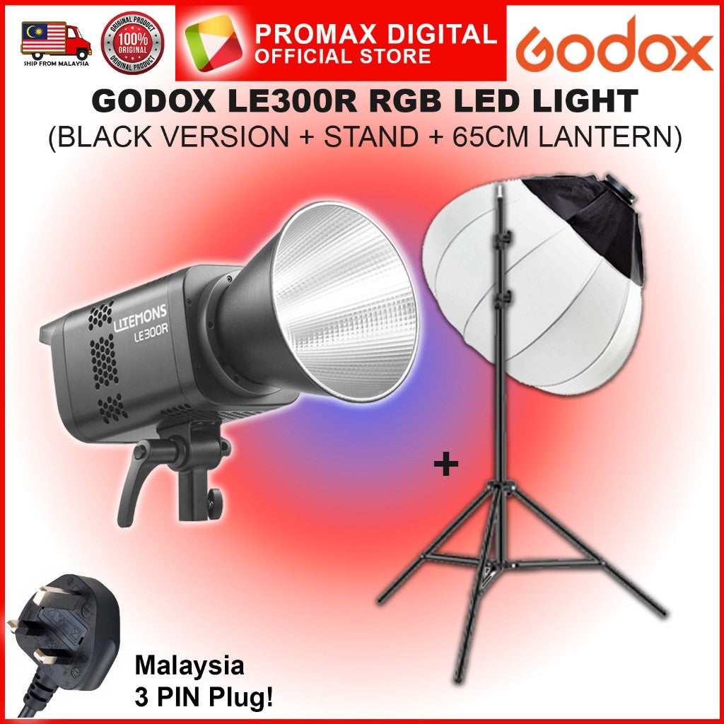 Godox LE200R LE300R LE600R RGB FULL COLOR LED STUDIO LIGHT PHOTO VIDEO PRODUCTION VALUE PACK