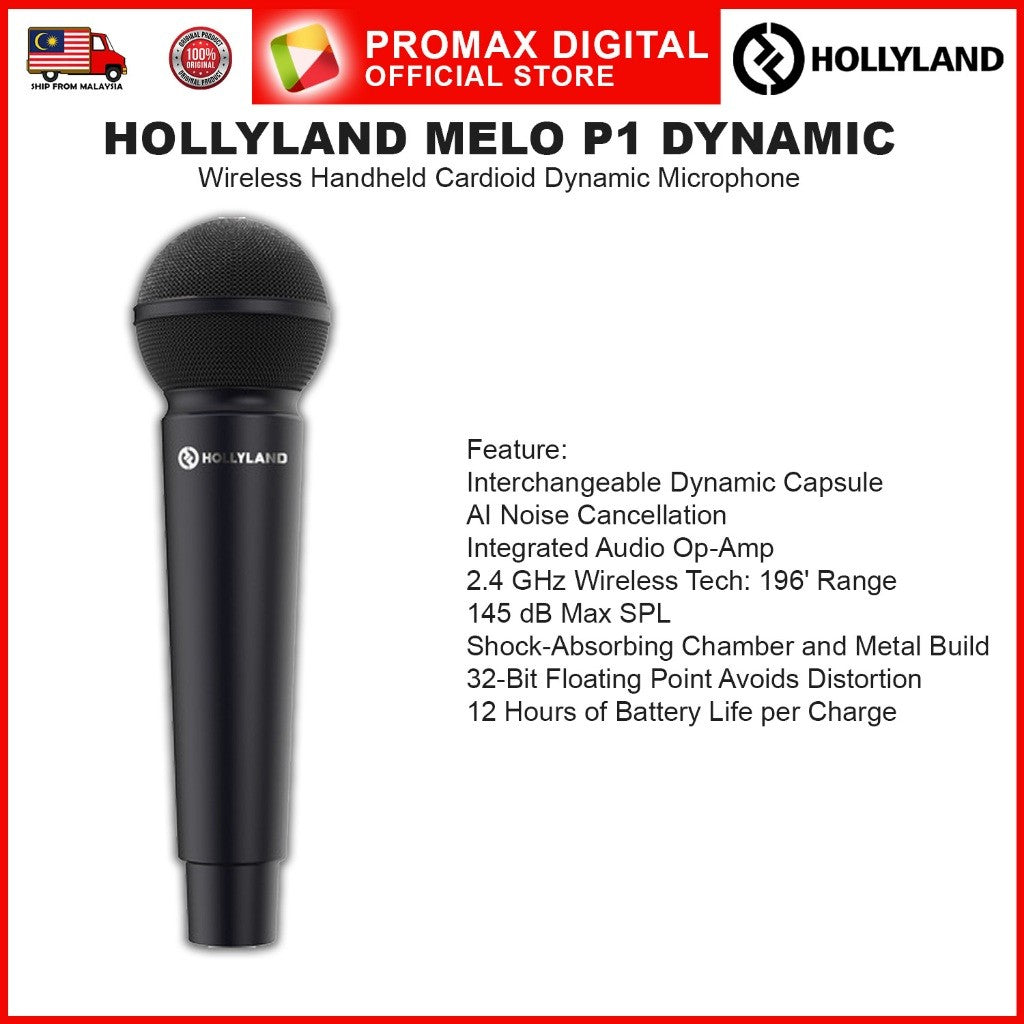 Hollyland MELO P1 Dynamic Wireless Handheld Microphone
