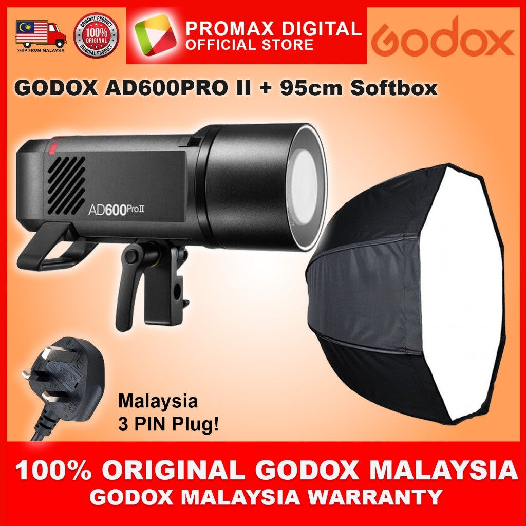 GODOX AD600PRO II WITH WB87B BATTERY LANTERN OCTA 95cm 60x90cm Softbox AD600PROII AD600 PRO 2