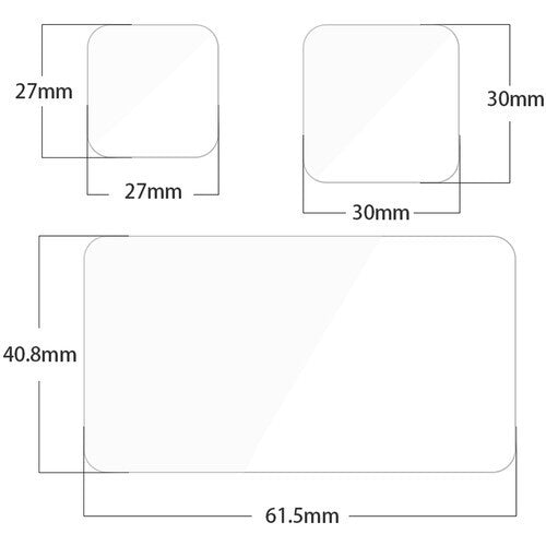 TELESIN GP-FLM-901 TEMPERED GLASS SCREEN PROTECTOR FOR GOPRO HERO 9 10 11 12