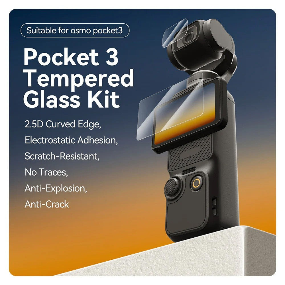 TELESIN S6-FLM-01-TDJ TEMPERED FILM SCREEN PROTECTOR FOR OSMO POCKET 3