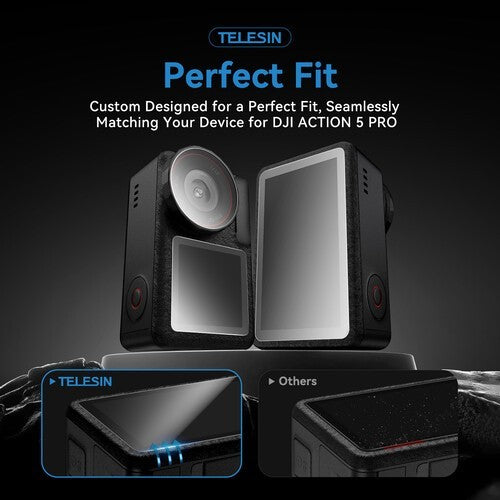 TELESIN S6-FLM-13-TDJ TEMPERED GLASS SCREEN PROTECTOR FOR OSMO ACTION 5 PRO