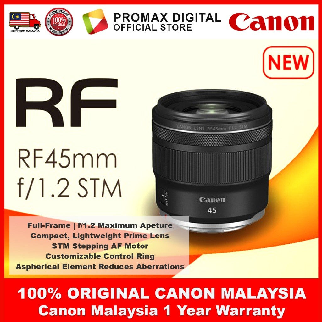 CANON RF 45mm f1.2 STM Lens Full Frame Lightweight Prime Lens RF45mm