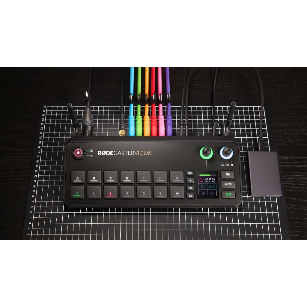 RODE RODECASTER VIDEO S VIDEO AUDIO PRODUCTION CONSOLE VIDEO AUDIO SWITCHER