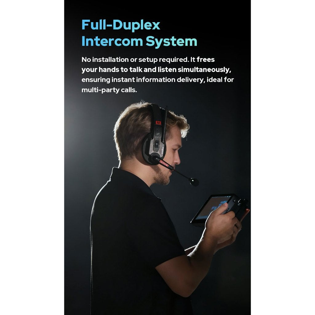 GODOX SKYTALK 8S 8 PERSON FULL DUPLEX WIRELESS INTERCOM HEADSET SYSTEM 1.9GHz