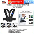 TELESIN GP-UCS-001 VEST CHEST STRAP V2 FOR ACTION CAMERAS QUICK RELEASE CAMERA ACCESORRIES
