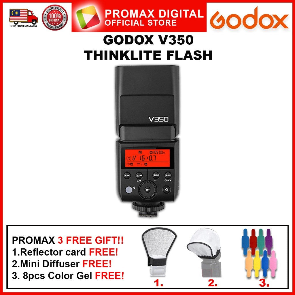 GODOX V350 Series TTL 2.4G Li-ion Camera Flash with Built-in Rechargeable Battery