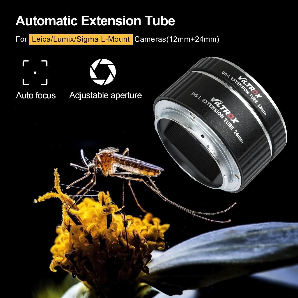 VILTROX DG-L Auto Focus Macro Extension Tube Set (Panasonic, Sigma FP FP L)