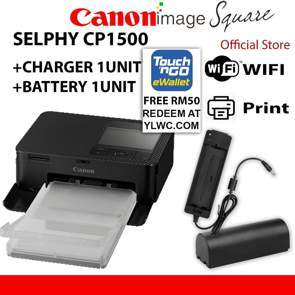 Canon Selphy CP-1500 Wireless mobile Portable Printer CP1500 ( replacement for CP-1300 )