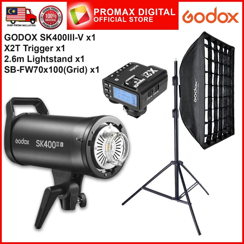 GODOX SK300III-V SK400III-V GODOX SET WITH 10w LED MODELLING LAMP SK300IIIV SK400IIIV