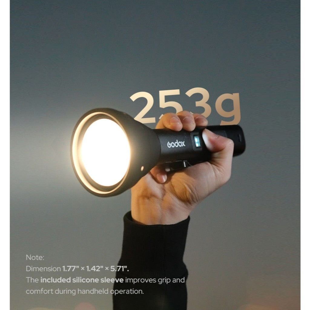GODOX FL15Bi 15w Bi-Color 2800K to 6500K LED Video Light Portable Outdoor 1/4" 20 Threaded Hole