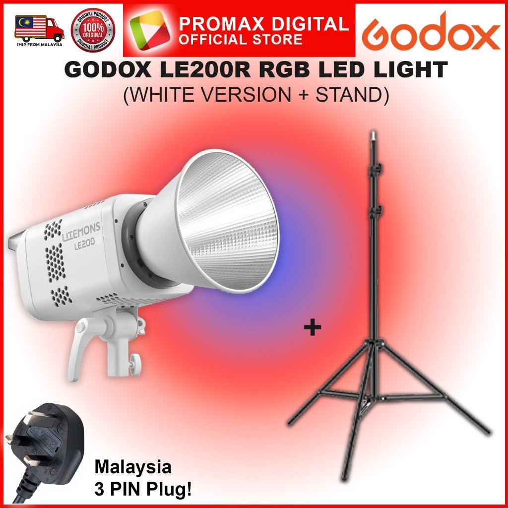 Godox LE200R LE300R LE600R RGB FULL COLOR LED STUDIO LIGHT PHOTO VIDEO PRODUCTION VALUE PACK