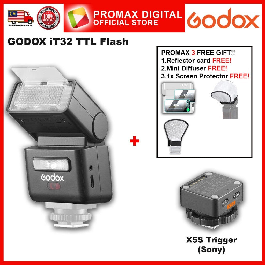 GODOX iT32 TTL Flash with X5 Trigger
