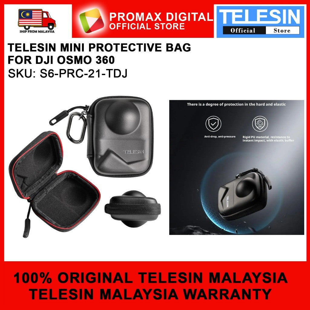 TELESIN S6-PRC-21-TDJ MINI PROTECTIVE BAG FOR DJI OSMO 360