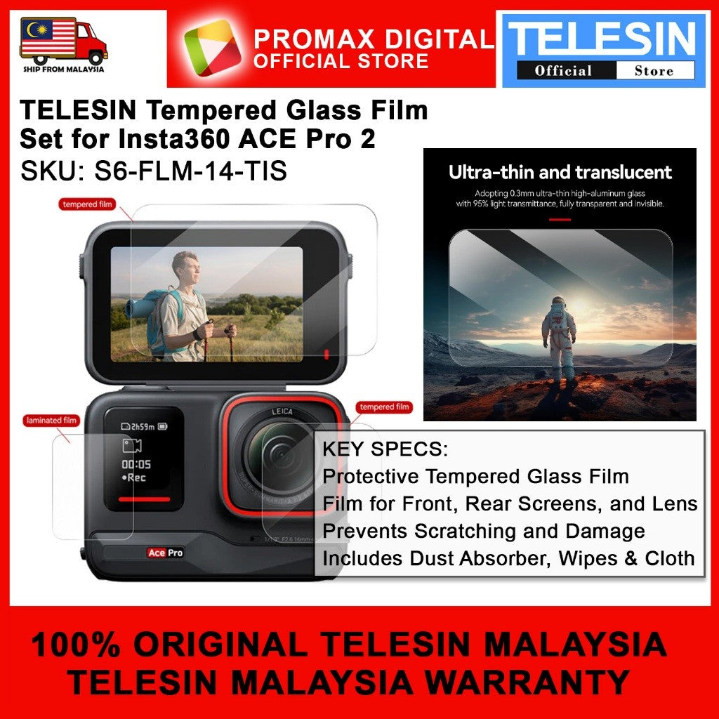 TELESIN S6-FLM-14-TIS Tempered Glass Film Set