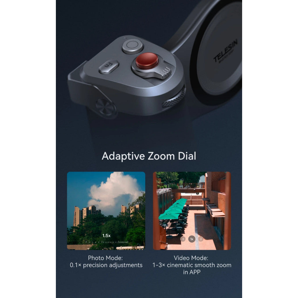 TELESIN Master Grip Set for iPhone17 Pro Pro Max Magnetic Phone Camera Hand Grip Holder Powerbank