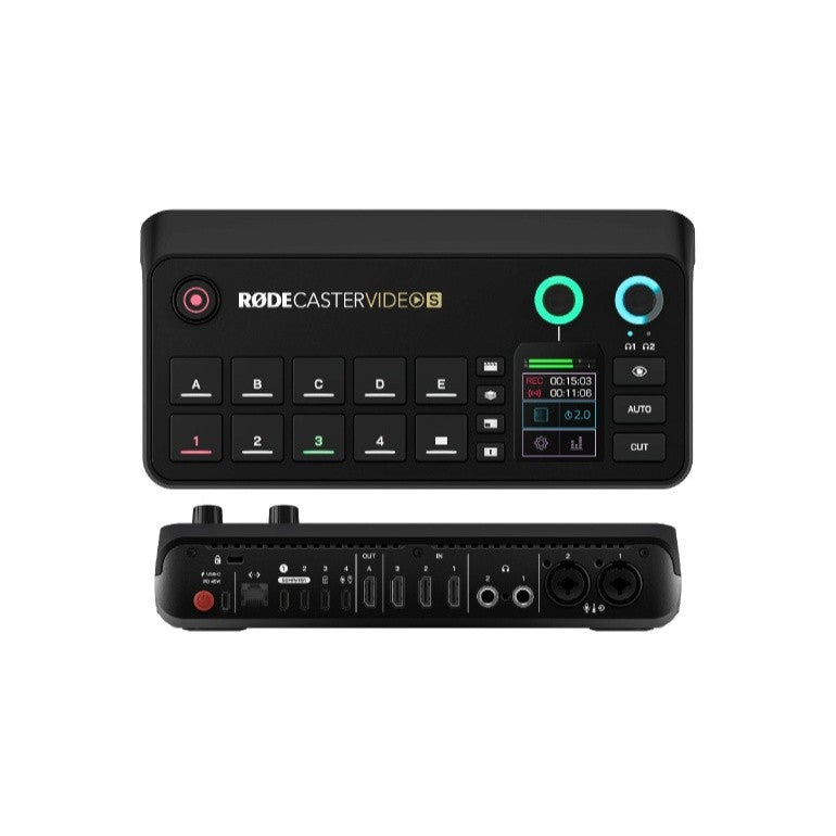 RODE RODECASTER VIDEO S VIDEO AUDIO PRODUCTION CONSOLE VIDEO AUDIO SWITCHER