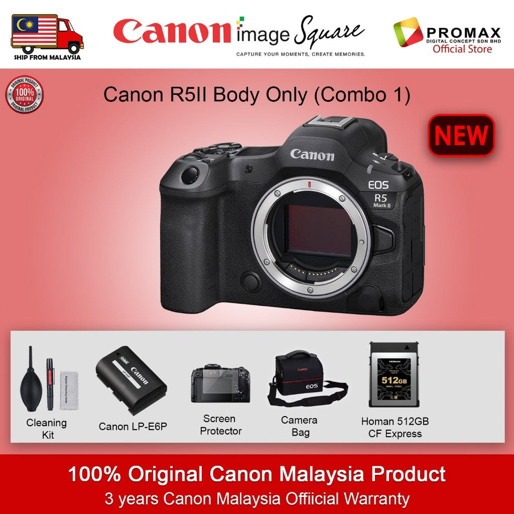Canon EOS R5 MKII / Mark II Mirrorless Camera Full Frame + RF 24-105mm f4 L USM IS R5II