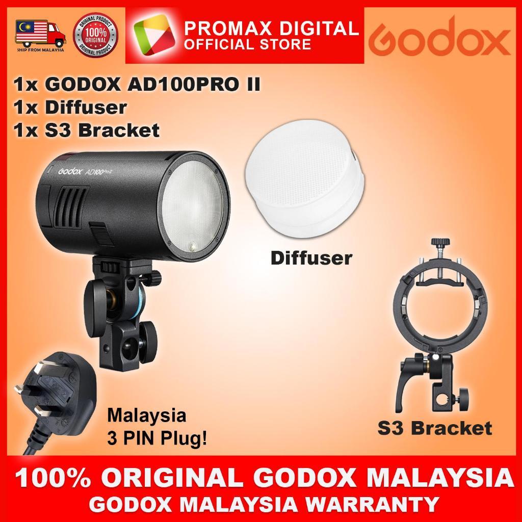 GODOX AD100PRO II POCKET FLASH LED MODELLING USB C CHARGING STUDIO FLASH LIGHT AD100PROII