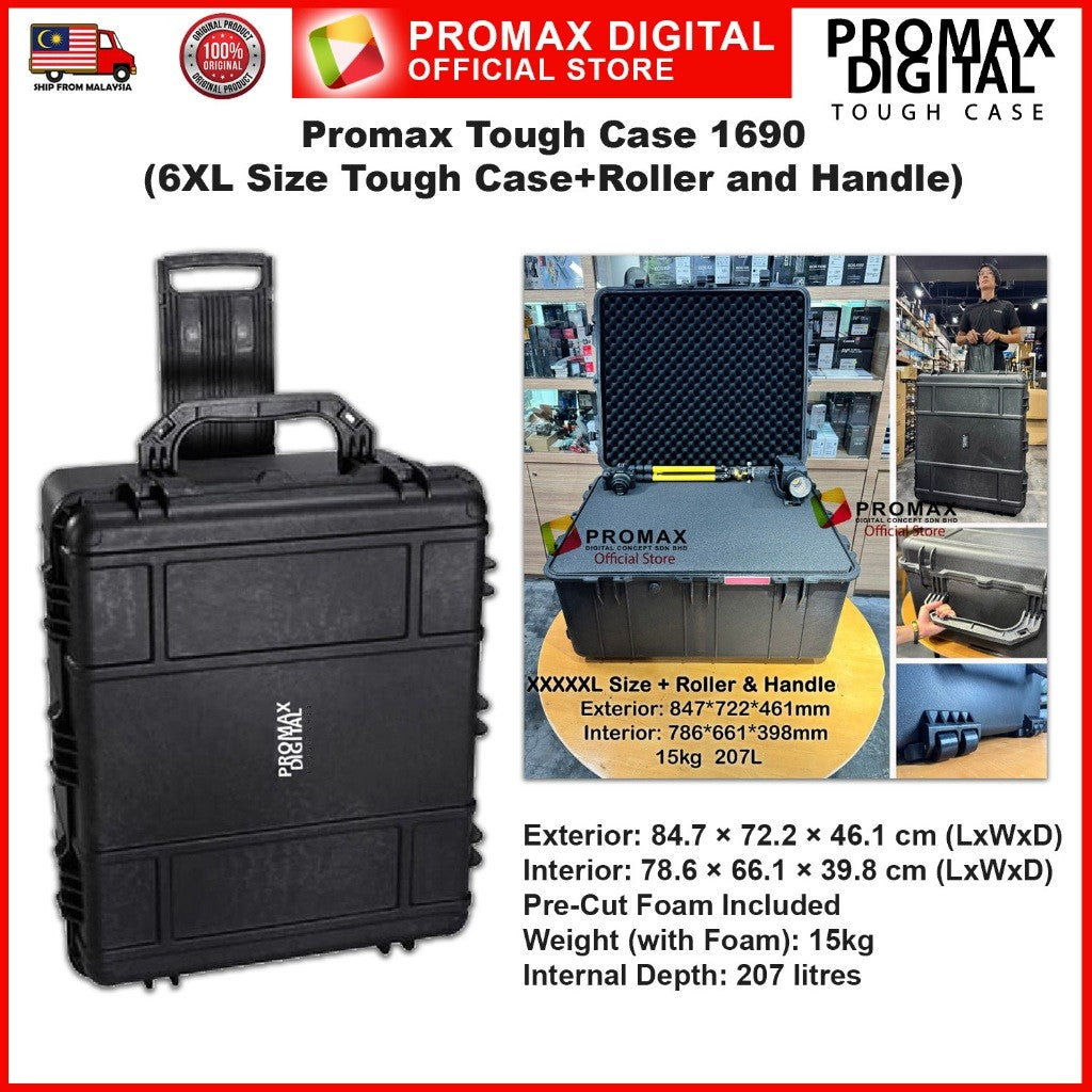 Pelican 1690 Protector Transport Case Promax 1690 Tough Case for Camera Gears