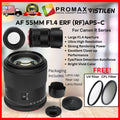 Vistilen 55mm f1.4 APS-C Auto Focus STM Lens for EFR (RF) Mount Cameras 55MM RF rf