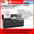 TELESIN S0-ECB-12-TGP GOPRO HERO 13 CHARGING CASE WITH 2 PCS HERO 13 STAMINA BATTERY