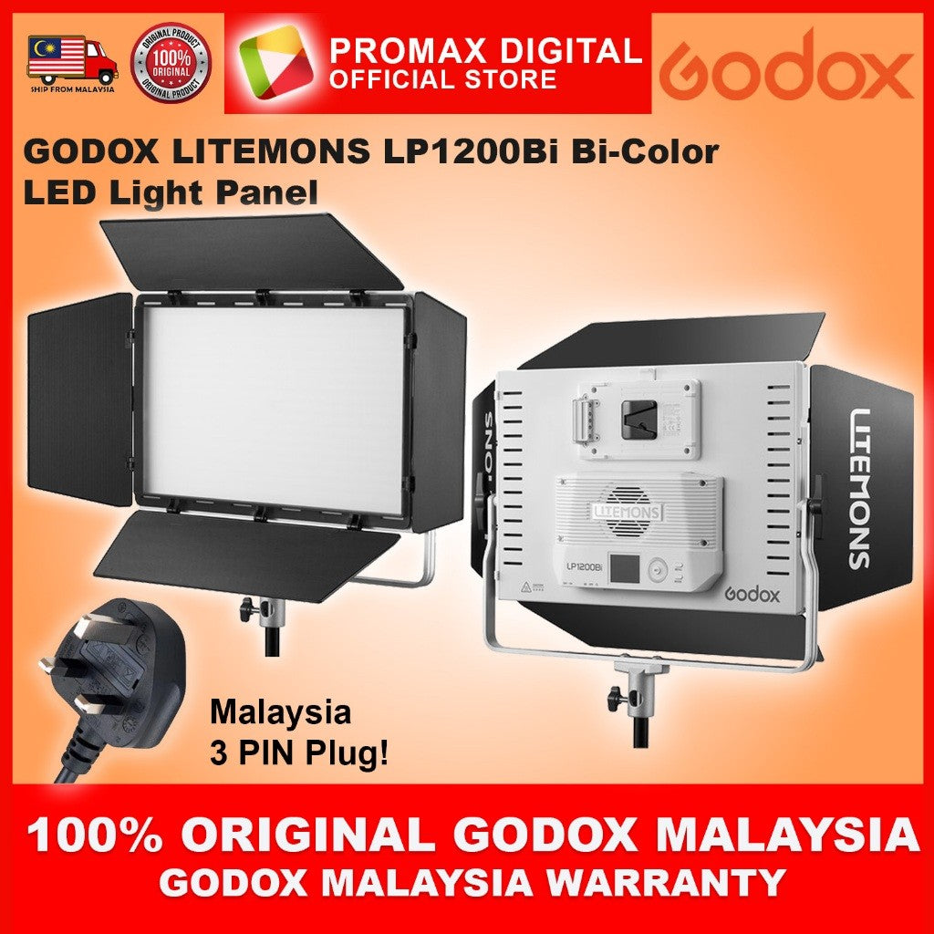 GODOX LITEMONS LP1200Bi Bi-Color LED Light Panel for Photography and Videography