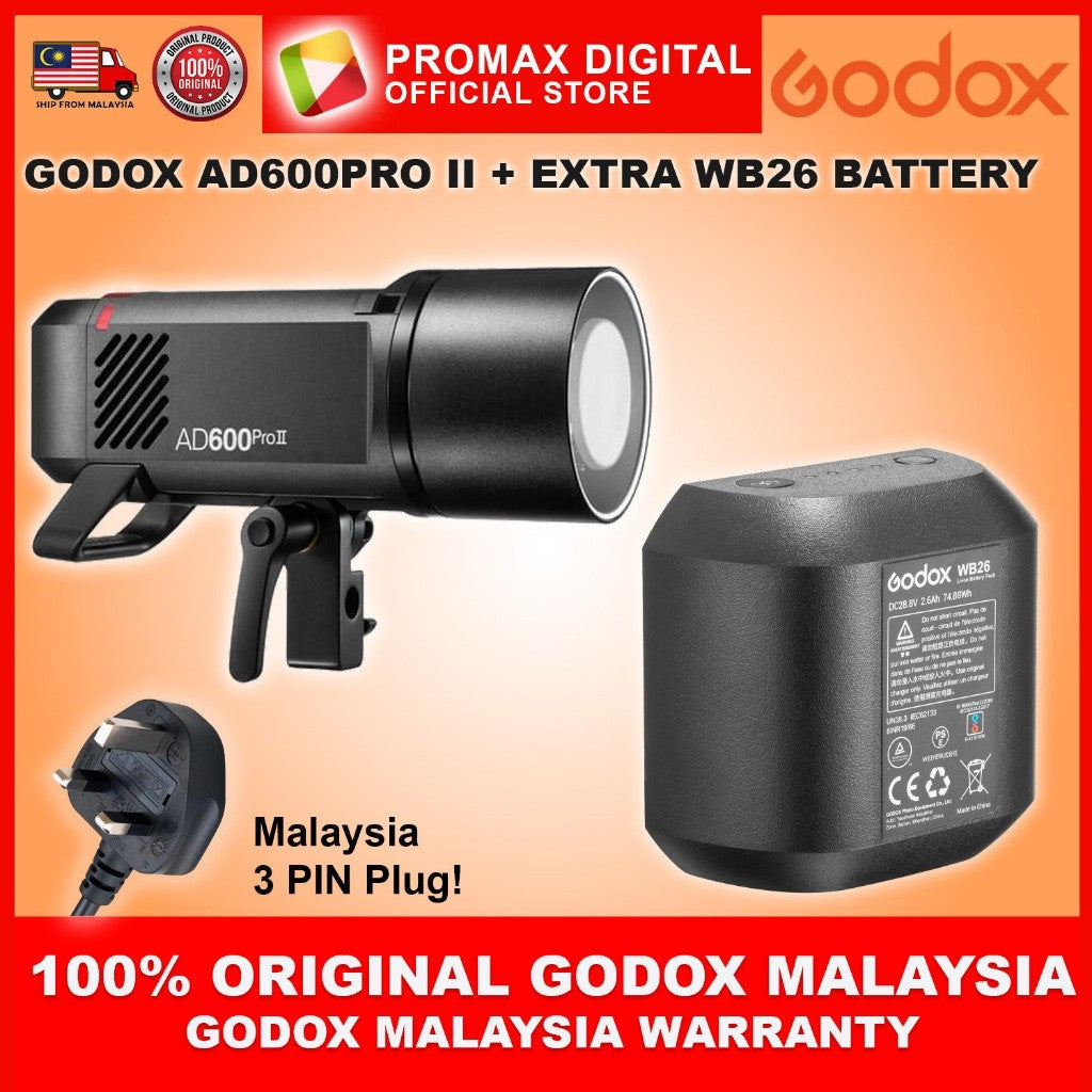 GODOX AD600PRO II WITH WB87B BATTERY LANTERN OCTA 95cm 60x90cm Softbox AD600PROII AD600 PRO 2