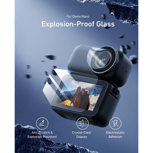 TELESIN S6-FLM-23-TDJ TEMPERED GLASS SCREEN PROTECTOR FOR DJI OSMO NANO
