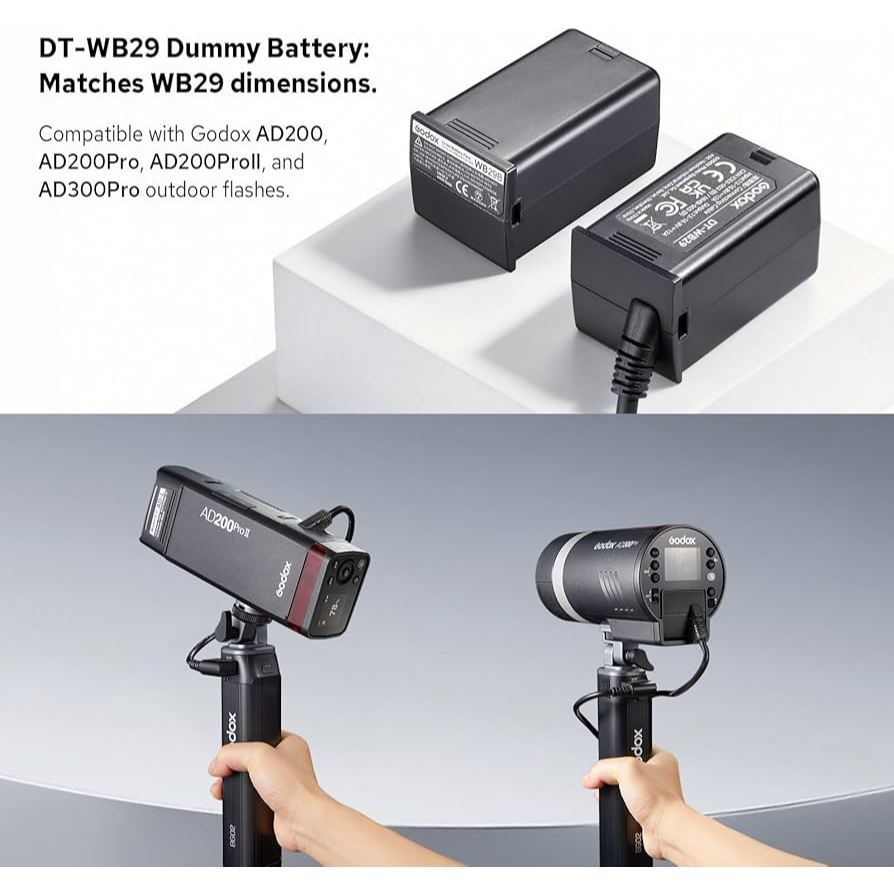 GODOX DT-WB29 DUMMY BATTERY FOR AD200 AD200PRO AD200 PRO II AD300 PRO