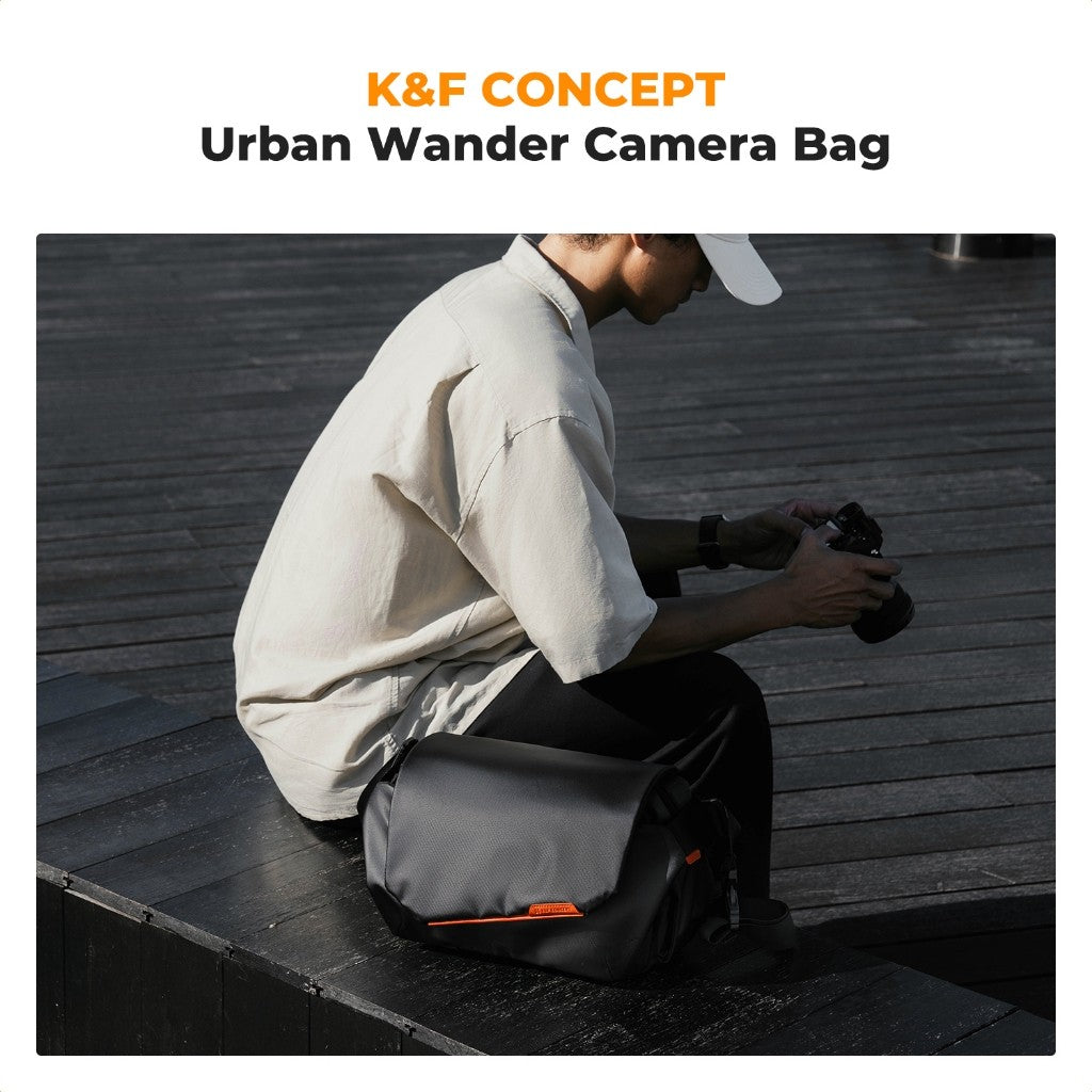 K&F Concept KF13.213 URBAN WANDER 14 CAMERA 10L SLING BAG FOR MIRRORLESS DSLR CAMERA