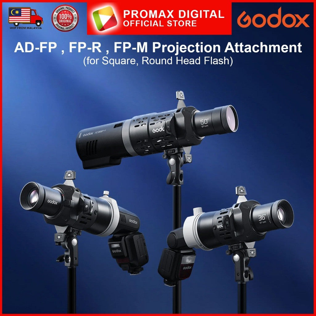 Godox AD-FP FP-R FP-M Projection Attachment for TTL, Square, Round Head Flash AD300ProII AD300Pro