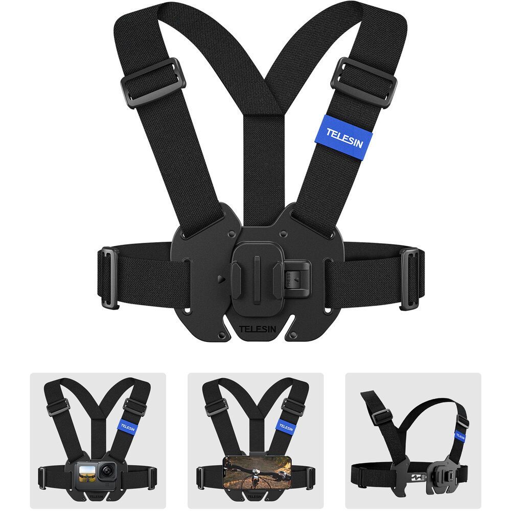 TELESIN GP-UCS-001 VEST CHEST STRAP V2 FOR ACTION CAMERAS QUICK RELEASE CAMERA ACCESORRIES