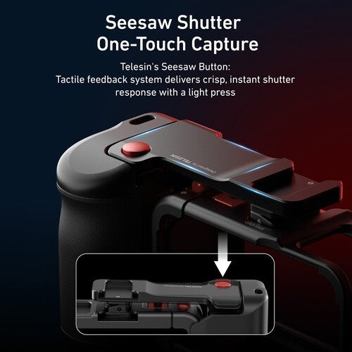 TELESIN S6-FMS-22-TDJ CAMERA GRIP HOLDER SET FOR ACTION 3 4 5 PRO (TSFMS22-01)