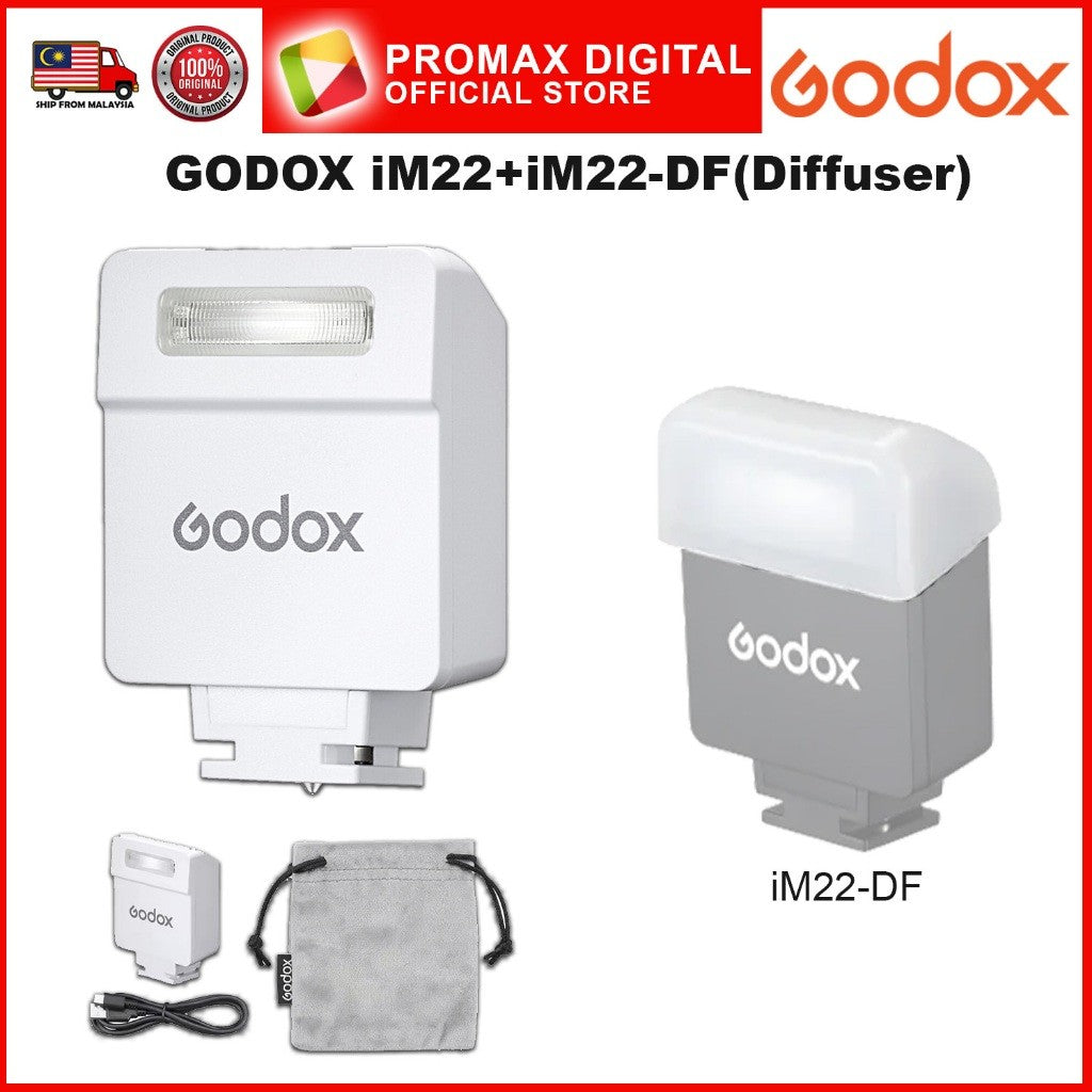 Godox iM22 mini iFlash flash for Canon Sony Fuji Nikon Olympus Pentas build in battery