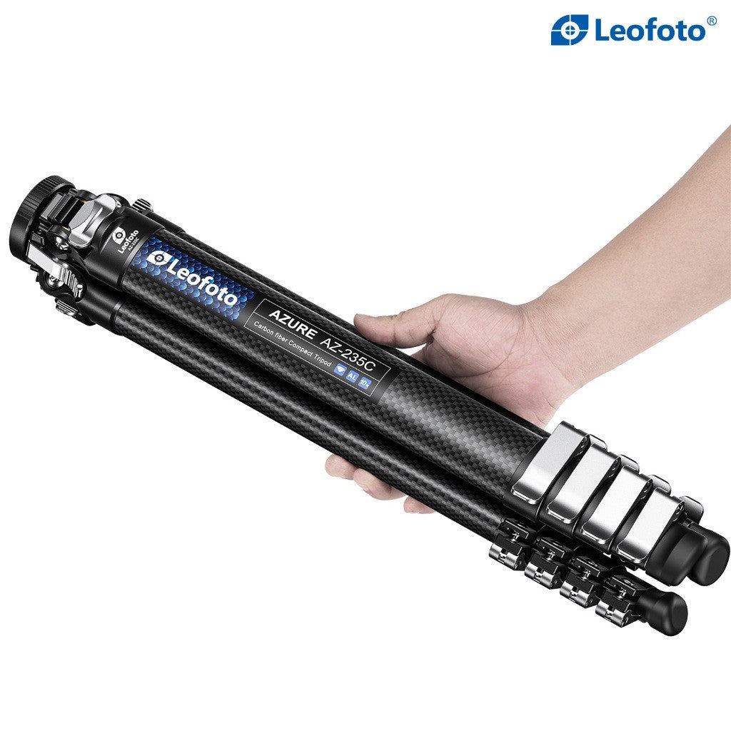 LEOFOTO AZURE TRIPOD AZ-235C and LH30R Ballhead CARBON FIBER TRAVEL TRIPOD