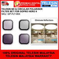 TELESIN ND8 ND16 ND32 + CIRCULAR POLARISER CPL FILTER SET FOR GOPRO HERO 9 10 11 12 GP-FLT-903