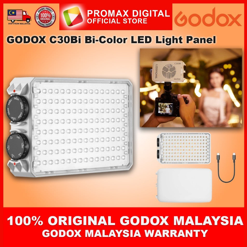 Godox Litemons C30R RGB / C30Bi Bi-Color Compact LED Light Panel