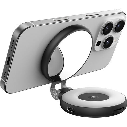 TELESIN S5-BGD-07 MAGNETIC SELFIE RING LIGHT VERSION 2 WITH MIRROR FOR MOBILE PHONES