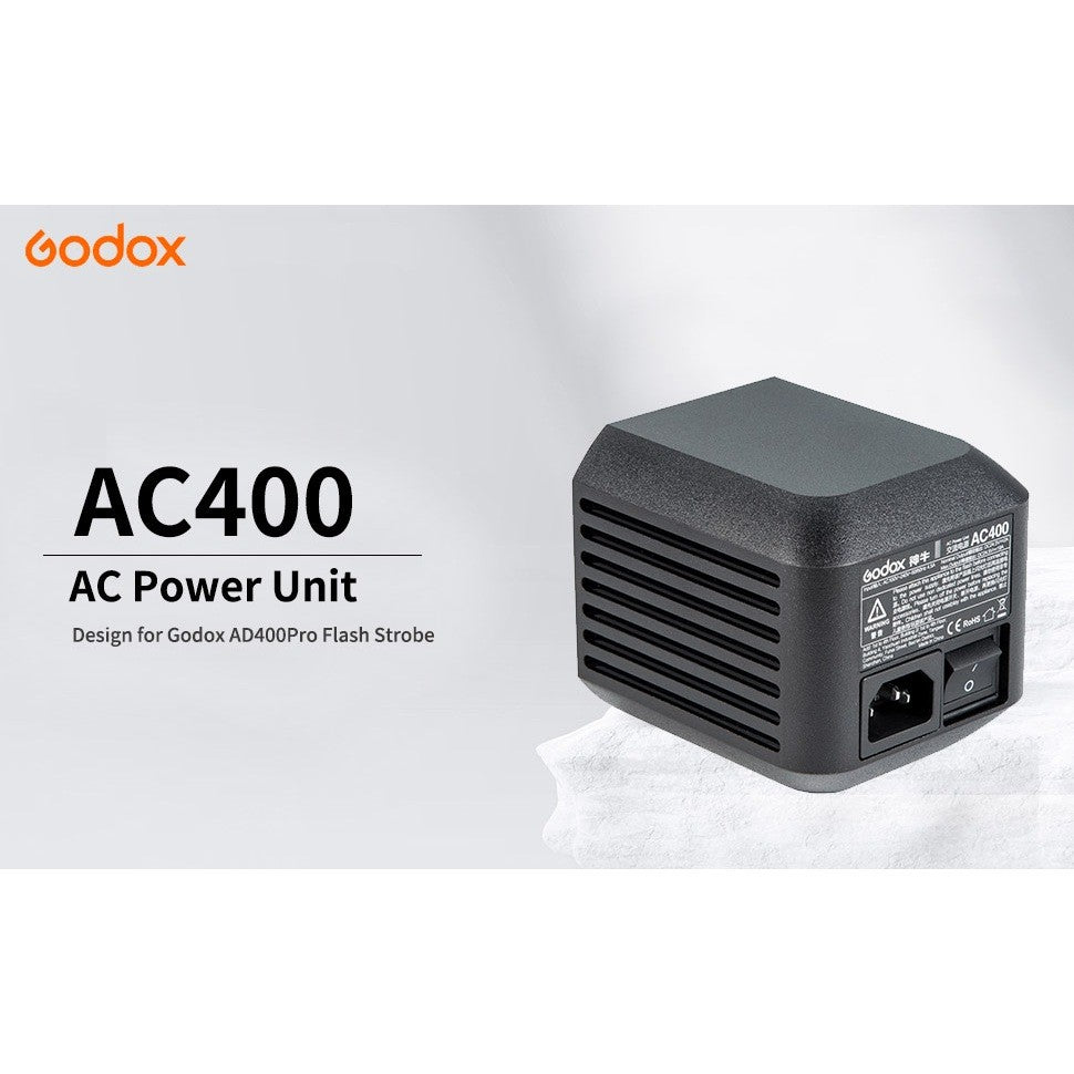 Godox AC400 AC Adapter Power Unit for Witstro AD400Pro AD400 Pro II Strobe Light 400w
