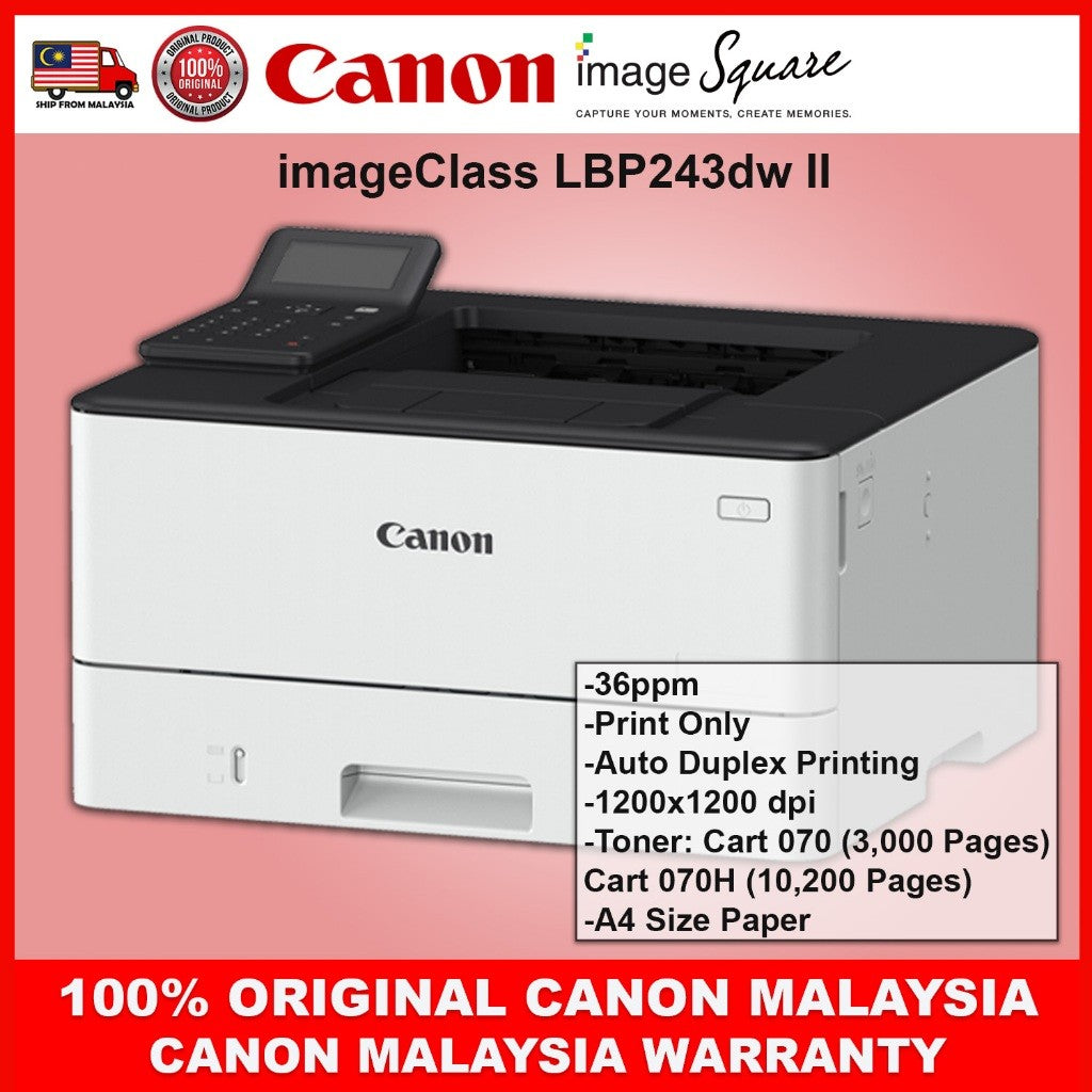 CANON imageCLASS LBP243dw II LBP248x II MONOCHROME LASER PRINTERS AUTO DUPLEX PRINTING