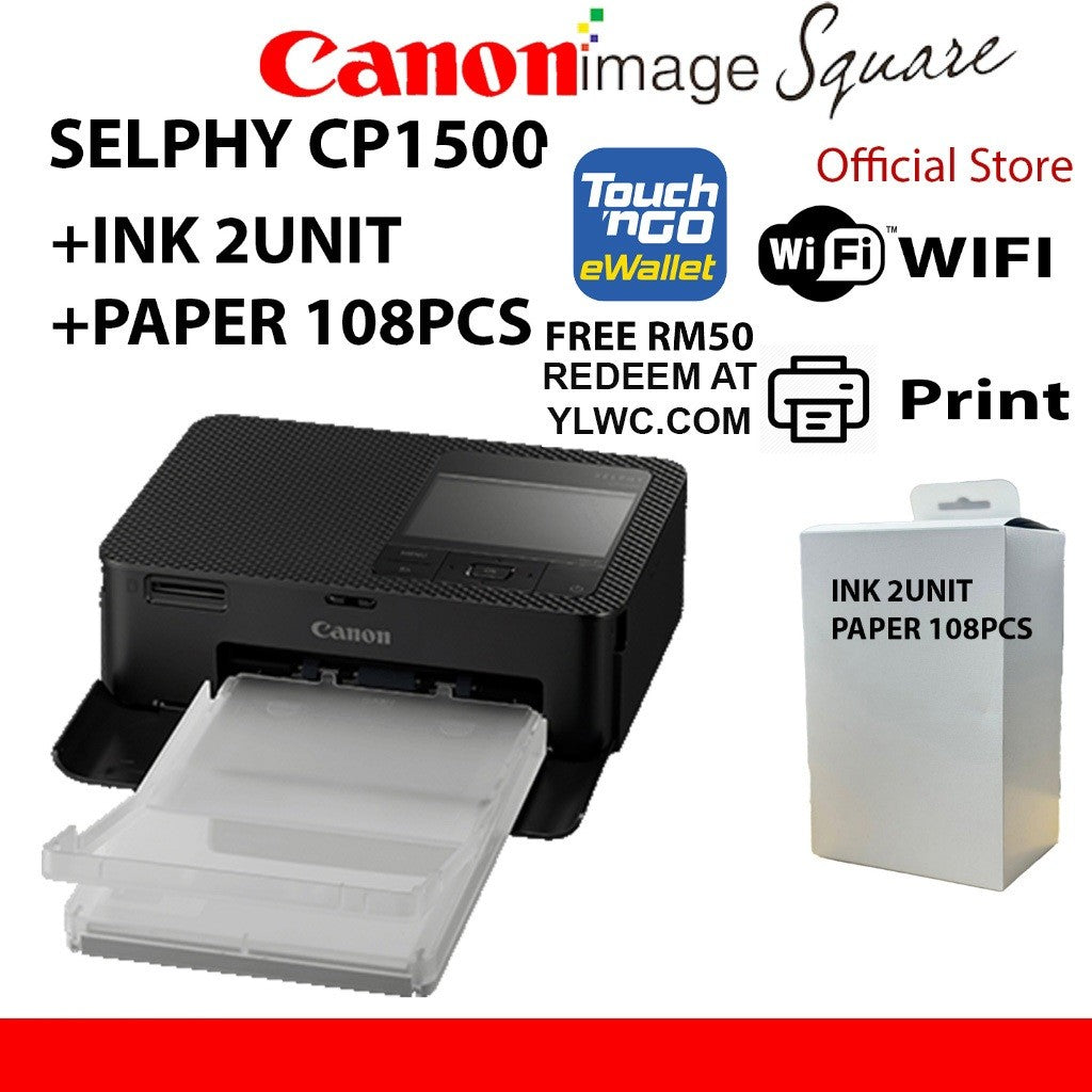 Canon Selphy CP-1500 Wireless mobile Portable Printer CP1500 ( replacement for CP-1300 )