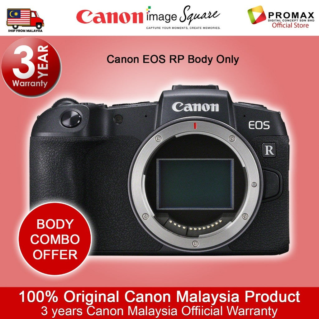 Canon EOS RP Body / with RF24-105 f4-7.1 IS STM Mirrorless Digital Camera (CANON MALAYSIA WARRANTY)
