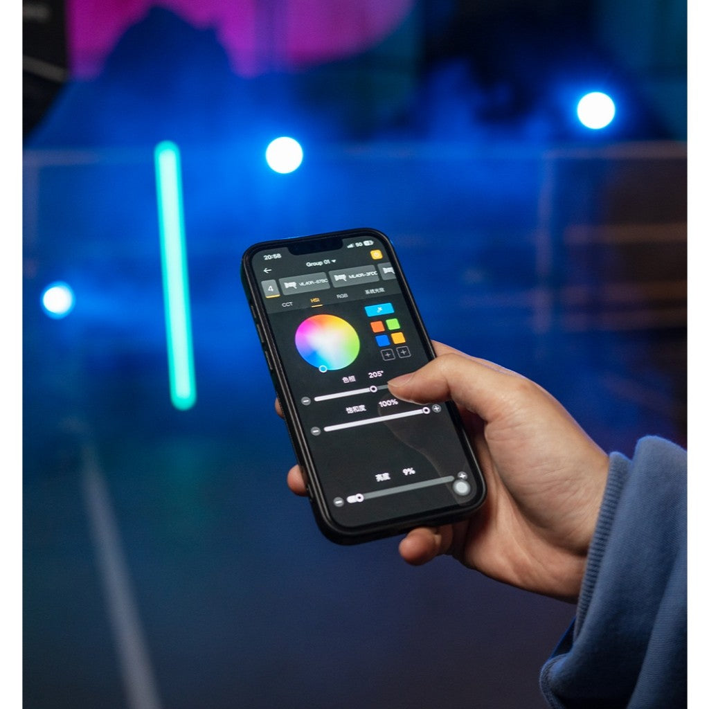Godox ML40Bi Bi-Color ML40R RGB Portable Full Color LED Light App Controlled 2800K to 6500K