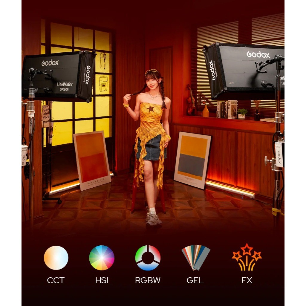 Godox Litewafer UP150R Full Color RGB LED Light Panel 180W Photography Videography Light